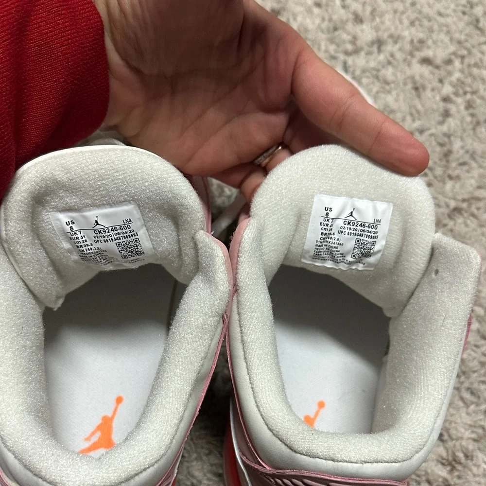 Jordan Women's Shoes in Pink and White - Picture 7 of 10